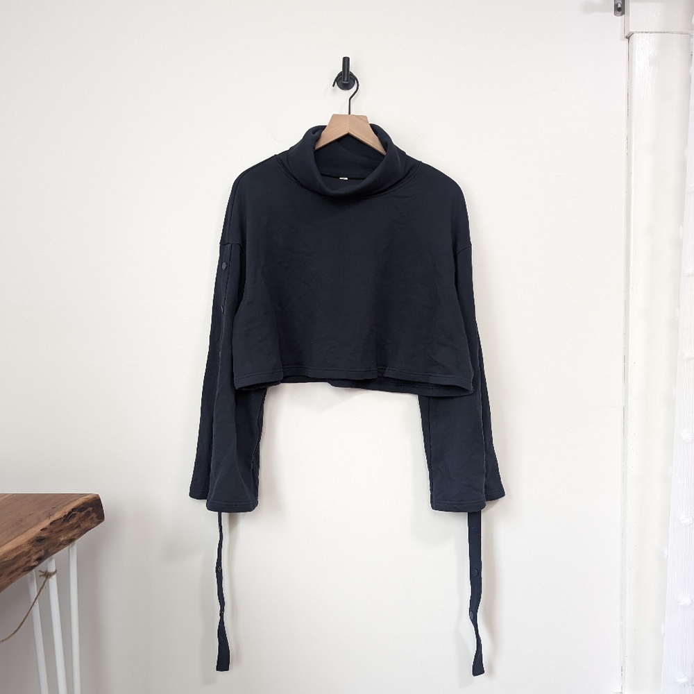 NWT Nap Loungewear Snap Long Sleeve Turtleneck Top / M